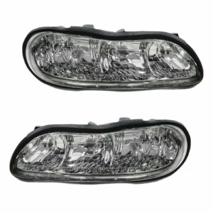 Headlights Headlamps Left & Right Pair Set for Chevy Malibu Olds Cutlass