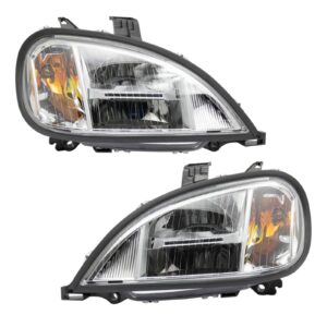 Percormance Headlight Headlamp Pair LH RH Set Compatible with 03-18 Freightliner M-2