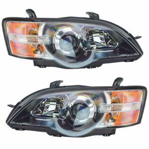 Front Headlights Headlamps Lights Lamps LH & RH Pair Set for 05-06 Subaru Legacy