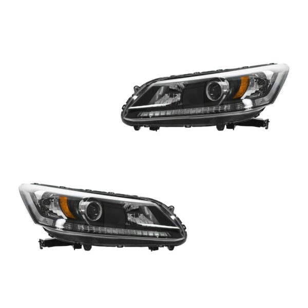 Headlight Headlamp Halogen Left Right PAIR for 13 Honda Accord 4 door sedan