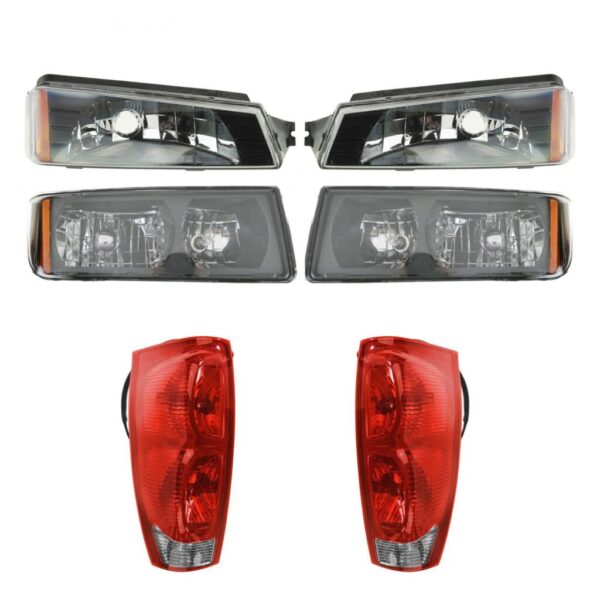Headlight Tail Light Parking Lamp Front Rear Kit for 02-06 Chevy Avalanche New