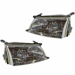 Headlights Headlamps Left & Right Pair Set for 98-99 Toyota Avalon