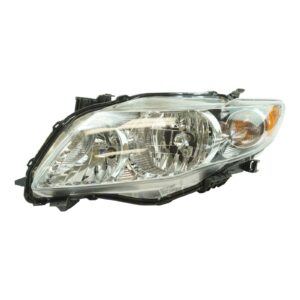 Headlight Headlamp w/ Chrome Housing Bezel Left Driver Side for 09-10 Corolla