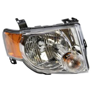 Right Headlight Compatible with 2008-2012 Ford Escape