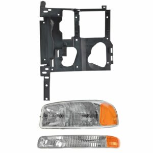 Headlight Parking Light Lamp Mounting Bracket Kit LH Set for 99-07 Sierra