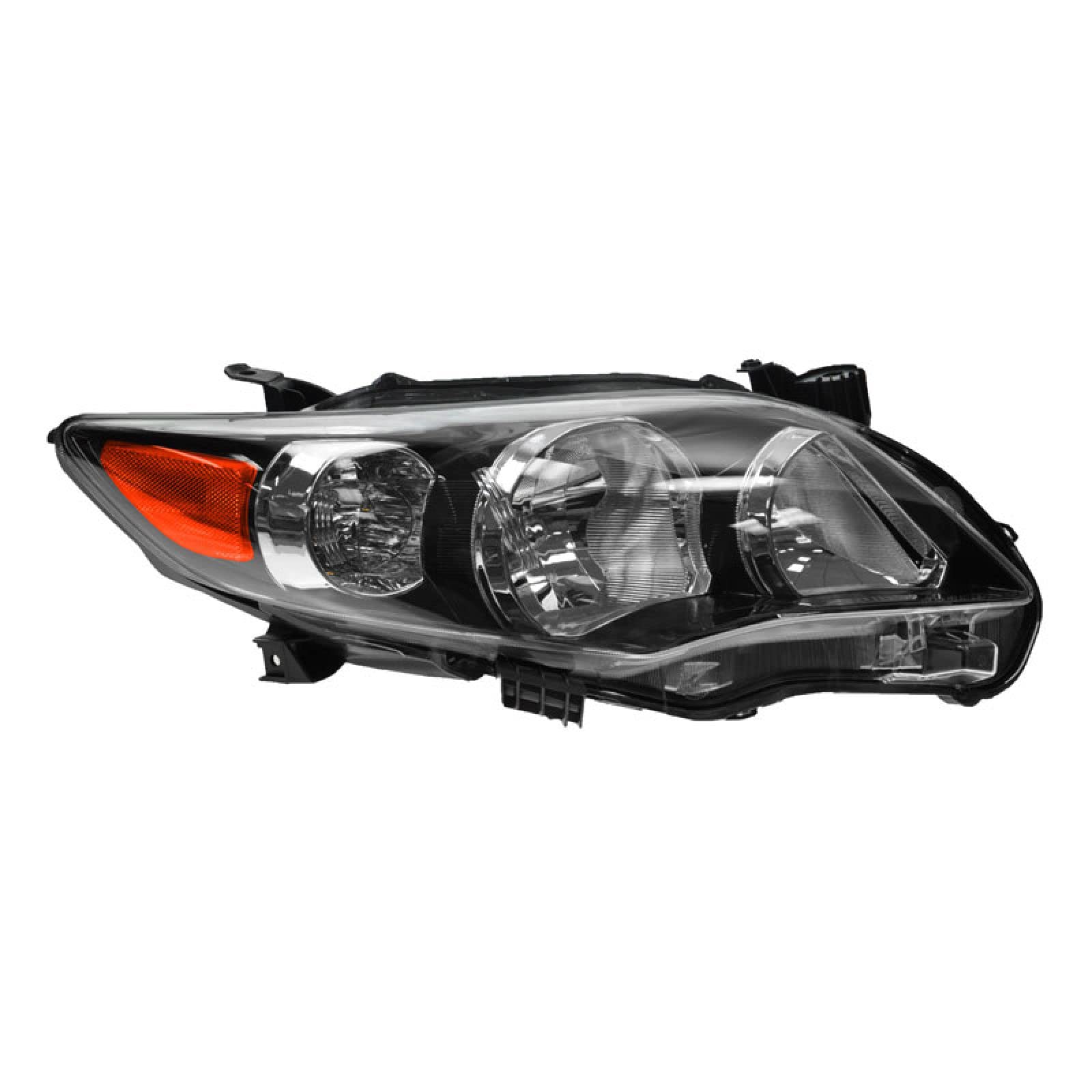Black Housing Headlight Headlamp Passenger Side Right RH for 11-13 Corolla XRS S