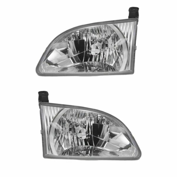 Headlights Headlamps Pair Set Left LH & Right RH for 01-03 Toyota Sienna