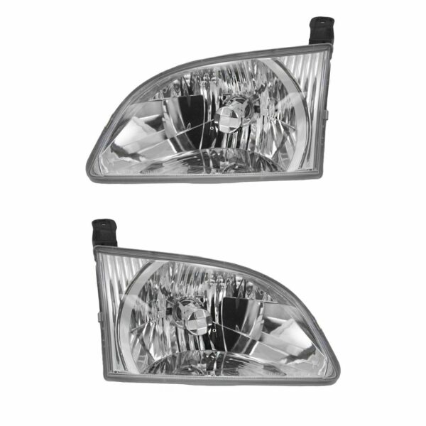 Headlights Headlamps Pair Set Left LH & Right RH for 01-03 Toyota Sienna