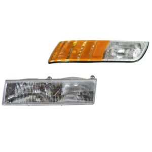 Front Headlight Parking Corner Lamp Housings LH Driver Side for Grand Marquis
