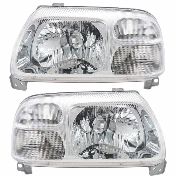 Headlight Headlamp Left LH & Right Pair Set for 99-03 Suzuki Vitara XL-7 Grand