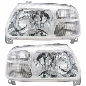 Headlight Headlamp Left LH & Right Pair Set for 99-03 Suzuki Vitara XL-7 Grand