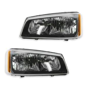 Headlight Set Compatible with 2003-2007 Chevrolet Avalanche Silverado