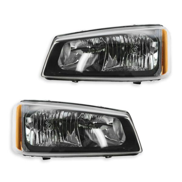 Headlight Set Compatible with 2003-2007 Chevrolet Avalanche Silverado