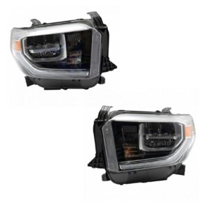 Headlight Lamp Assembly LH RH Kit Pair Set of 2 for Toyota Tundra New