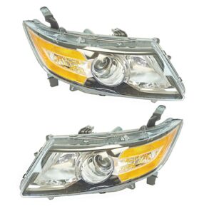 Halogen Headlight Lamp Assembly LH RH Kit Pair Set for Honda Odyssey Van