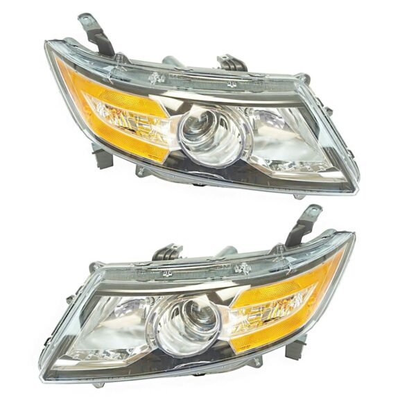 Halogen Headlight Lamp Assembly LH RH Kit Pair Set for Honda Odyssey Van