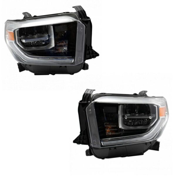 Headlight Lamp Assembly LH RH Kit Pair Set of 2 for Toyota Tundra New