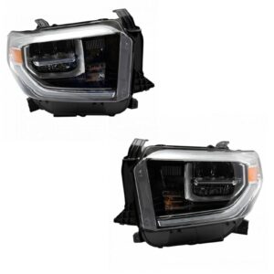 Headlight Lamp Assembly LH RH Kit Pair Set of 2 for Toyota Tundra New