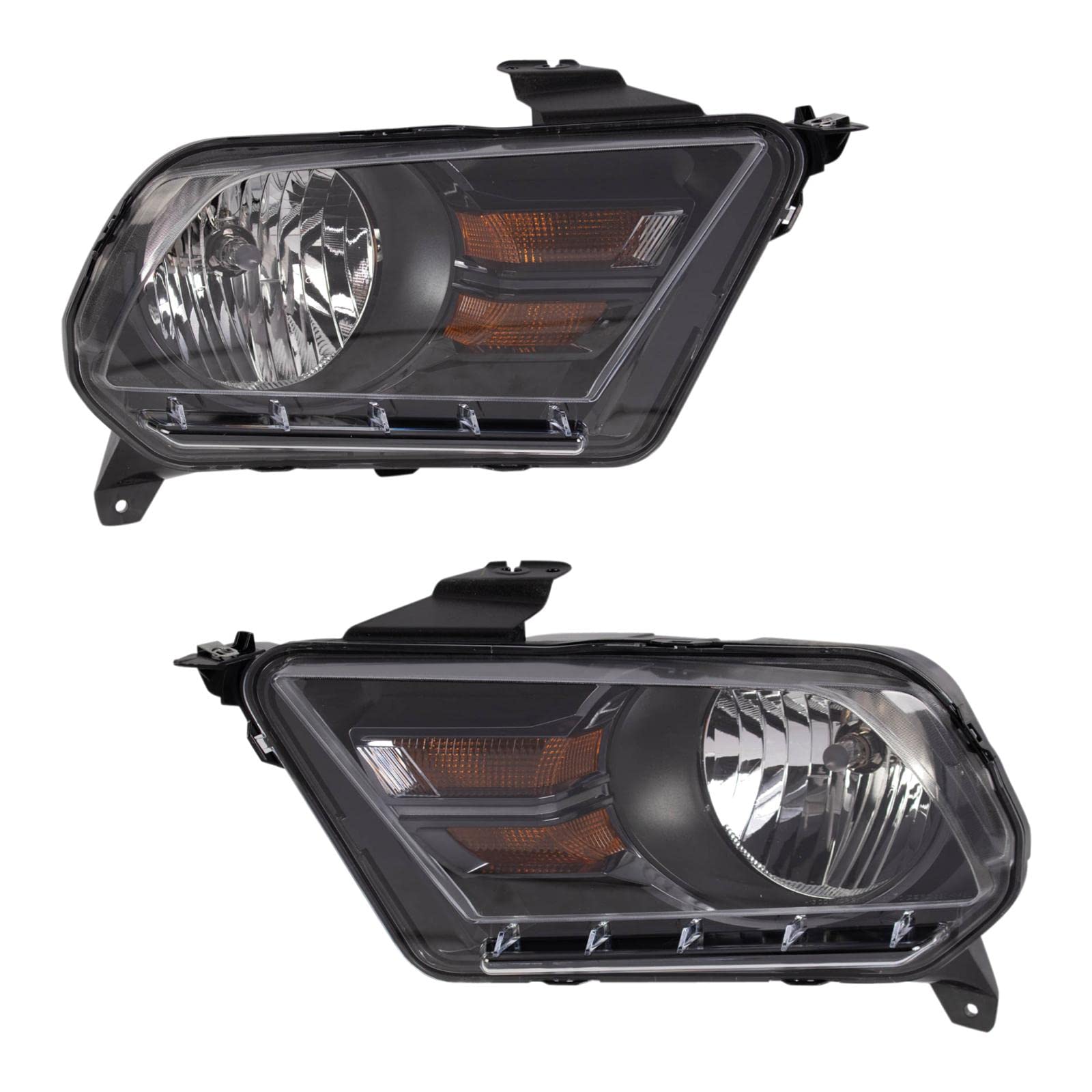 Headlight Set Compatible with 2010-2014 Ford Mustang