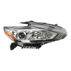 Halogen Headlight Headlamp Black Bezel Passenger Side RH RF for Nissan Altima