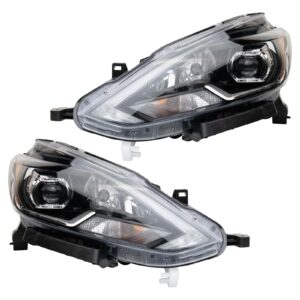 Headlight Set Compatible with 2018-2019 Nissan Sentra