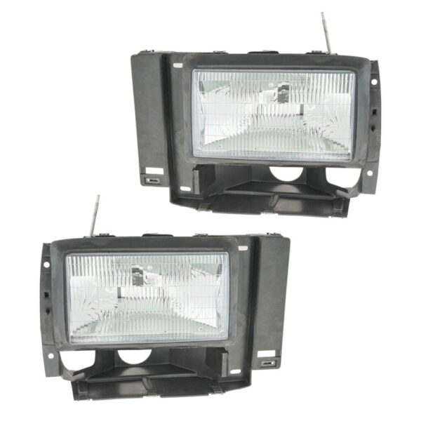 Headlights Headlamps Left & Right Pair Set for Ford Explorer Ranger Pickup Truck