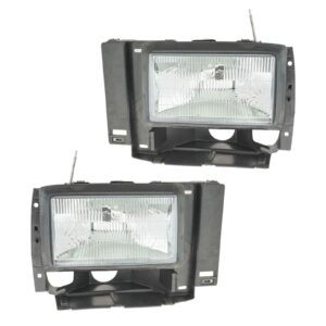 Headlights Headlamps Left & Right Pair Set for Ford Explorer Ranger Pickup Truck