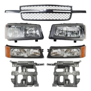 Grille Headlights Parking Lights Bracket For 03-07 Chevrolet Avalanche Silverado