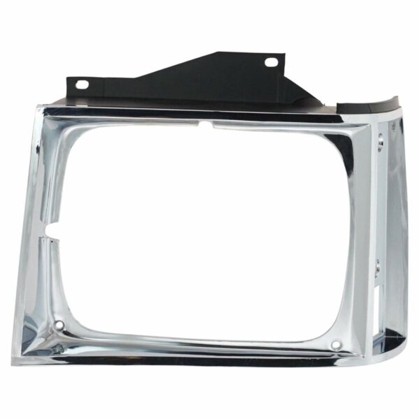 Chrome Headlight Bezel Trim Passenger Side Right RH Compatible with Chevy S10 GMC S-15 Truck