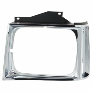 Chrome Headlight Bezel Trim Passenger Side Right RH Compatible with Chevy S10 GMC S-15 Truck