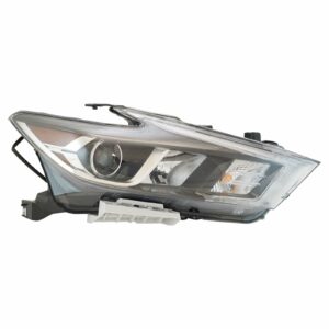 Halogen Headlight Headlamp RH Passenger Side Compatible with Nissan Maxima