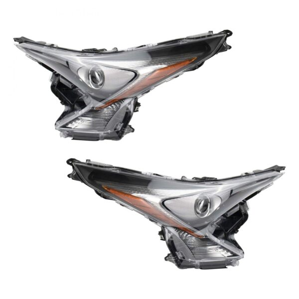 Headlight Set Compatible with 2016-2018 Toyota Prius