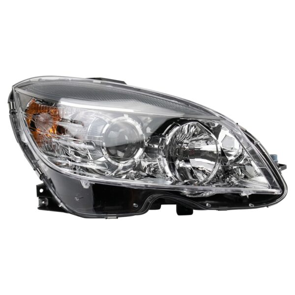 Right Headlight Chrome Bezel Compatible with 2008-2011 Mercedes Benz C300 C350 C63