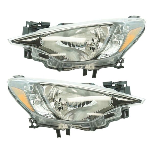 Halogen Headlight Headlamp LH RH Kit Pair Set of 2 for 16 Scion iA