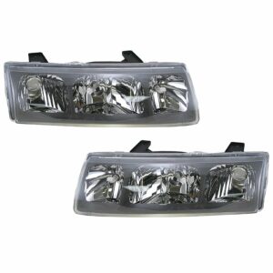 Headlights Headlamps Left & Right Pair Set for 02-04 Saturn Vue