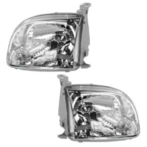 Headlights Headlamps Left & Right Pair Set for 05-06 Tundra Regular & Access Cab