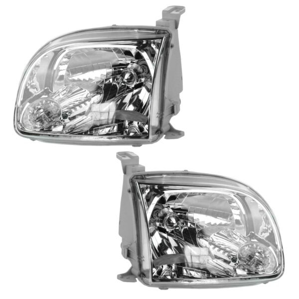 Headlights Headlamps Left & Right Pair Set for 05-06 Tundra Regular & Access Cab