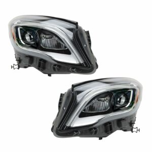 Headlight Set Compatible with 2015-2020 Mercedes-Benz GLA250 2015-2019 GLA45 AMG