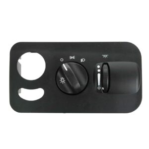 Headlight Headlamp Switch Black Compatible with 04-07 Chrysler Mini Van with Power Mirrors