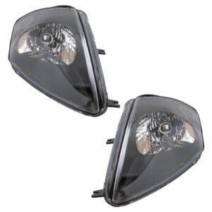 Headlights Headlamps Left & Right Pair Set for 00-02 Mitsubishi Eclipse