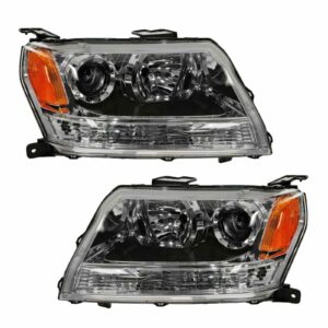 Headlights Headlamps Left & Right Pair Set for 06-08 Suzuki Grand Vitara