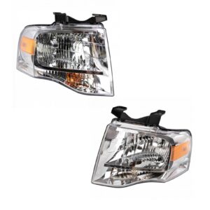 Headlight Set Compatible with 2007-2013 Ford Expedition