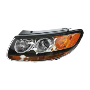 Headlight Headlamp Driver Side Left Hand LH LF Compatible with 07 Hyundai Santa Fe / Models Built Before 7/12/07 Production Date Only