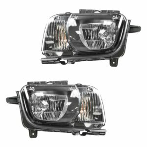 Halogen Headlight Headlamp LH Left & RH Right Pair Set for 10-13 Chevy Camaro