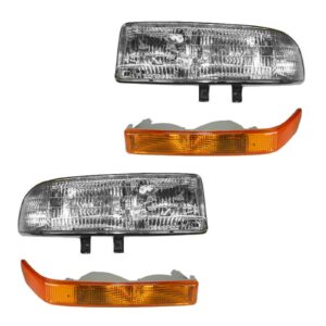 Headlight & Corner Light Kit Set of 4 for S10 S15 Pickup Blazer Jimmy