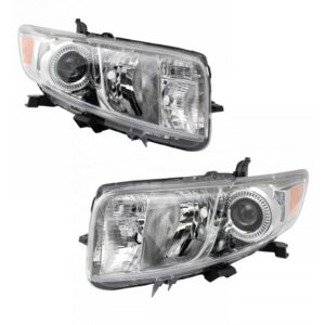 DEPO 2pc Headlight Lamp Assembly Set Driver & Passenger Sides Fits 11-15 Scion xB