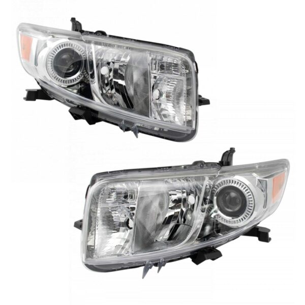DEPO 2pc Headlight Lamp Assembly Set Driver & Passenger Sides Fits 11-15 Scion xB