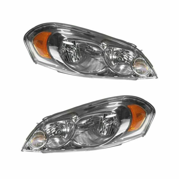 Headlamps Headlights LH Left & RH Right Pair Set for Chevy Impala Monte Carlo