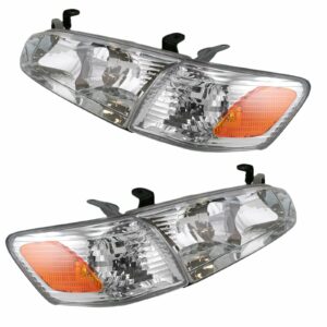 Headlight Headlamp Corner Light Lamp Kit Set of 4 for 00-01 Toyota Camry