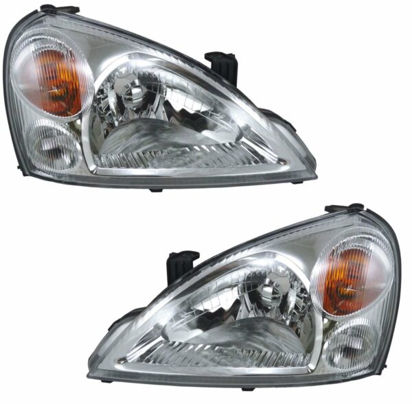 Front Headlights Headlamps Lights Lamps Left & Right Pair Set for 02-07 Aerio